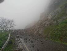 IN PICS: Landslide At Maharashtra-Ahmednagar Highway After Heavy Rainfall