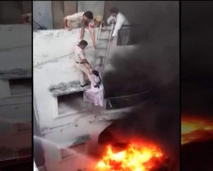 The incident took place at around 6 am in the morning. (ANI Video Grab)