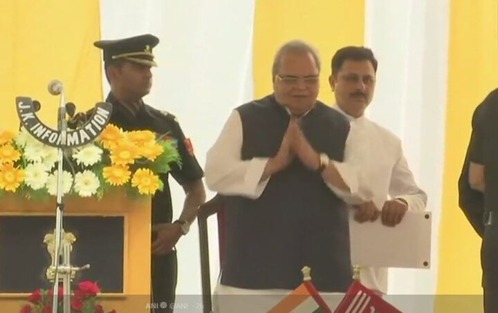 Satya Pal Malik sworn in as Jammu and Kashmir governor Satya Pal Malik sworn in as Jammu and Kashmir governor