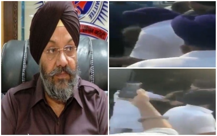 Akali Dal leader Manjeet Singh GK attacked, face blackened in California Shocking Video: Akali Dal leader Manjeet Singh GK attacked, face blackened in California