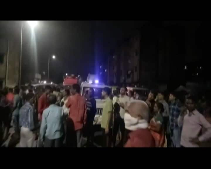 Ahmedabad building collapse: The 3-storey block was in a dilapidated condition. Notably, the Ahmedabad Municipal Corporation had already the given notice to the people living there to evacuate the building. (ANI)