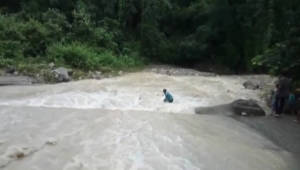 SHOCKING VIDEO: Biker drowns as he tries to cross seasonal drain in Uttarakhand; later saved by locals