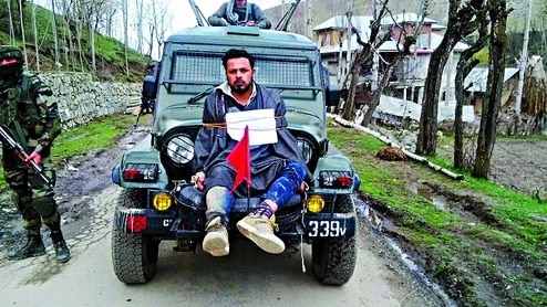 'Human shield' Farooq Dar reacts after Army orders action against Major Gogoi 'Human shield' Farooq Dar reacts after Army orders action against Major Gogoi