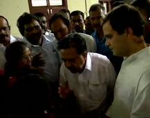 Rahul Gandhi visits flood relief camps in Kerala