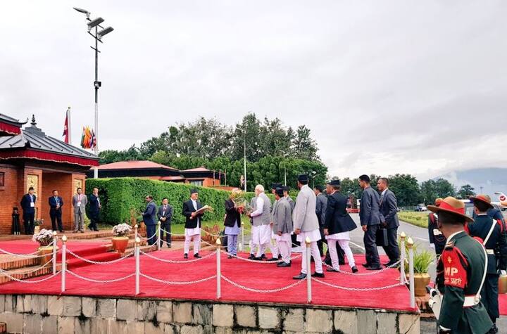 Modi said he and Oli will inaugurate the Nepal Bharat Maitri Dharmashala at the Pashupatinath temple complex. Image: Twitter @MEAIndia