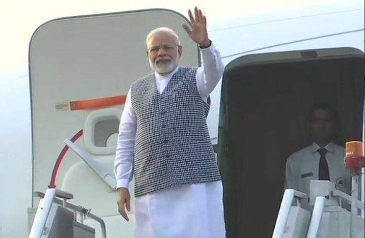 Prime Minister Narendra Modi arrived in Nepal today to attend the 4th BIMSTEC Summit that will focus on enhancing regional connectivity and boosting trade. Image: Twitter @IndiaInNepal
