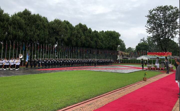 The Summit's theme, Modi said,will enable the member-countries to shape a collective response to their common aspirations and challenges. The BIMSTEC is a regional grouping comprising Bangladesh, India, Myanmar, Sri Lanka, Thailand, Bhutan and Nepal. The grouping accounts for 22 per cent of the global population./ Image: Twitter/@ PMOIndia