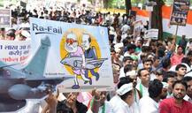 Rafale deal: Congress stages protest against government; JPC deadline running out, Rahul Gandhi \'reminds\' Arun Jaitley