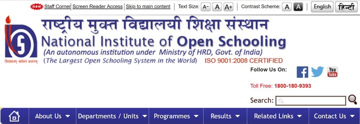 NIOS DElEd Result Declared For 1st Semester at nios.ac.in NIOS DElEd 2018 result Declared for 1st semester at nios.ac.in, dled.nios.ac.in; How to check exam scores