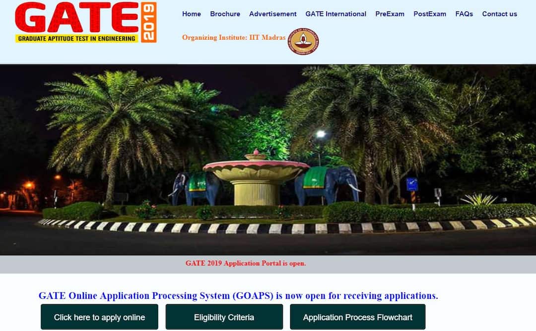 GATE 2019 registration begins at gate.iitm.ac.in; Check exam dates, eligibility, syllabus GATE 2019 registration begins at gate.iitm.ac.in; Check exam dates, eligibility, syllabus