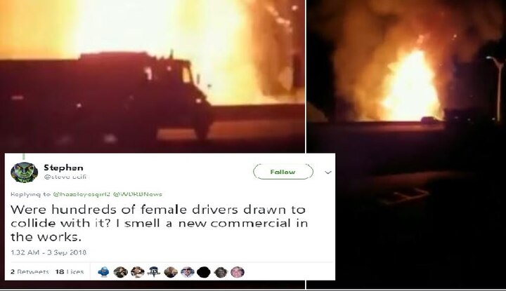 Truck loaded with Axe body spray cans explodes in Texas; Twitter reacts hilariously Truck loaded with Axe body spray cans explodes in Texas; Twitterati take a dig