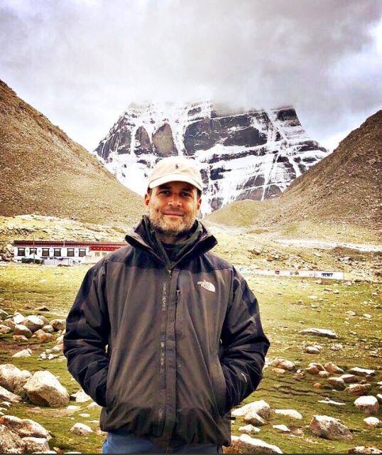 Congress shared this picture of Rahul Gandhi from their official Twitter handle with the caption: 'Leaving all the haters behind, Congress President Rahul Gandhi sets the pace during his Kailash Yatra. Can you keep up?