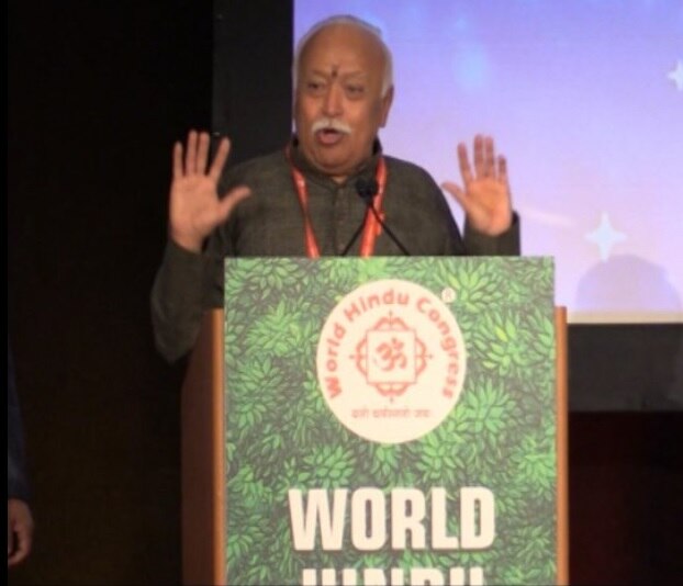 Important for Hindus to come together: Mohan Bhagwat during World Hindu Congress in Chicago  Important for Hindus to come together: Mohan Bhagwat during World Hindu Congress in Chicago