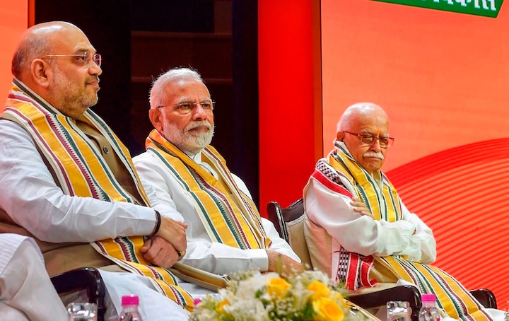 BJP slogan for 2019 Lok Sabha elections Ajeya Bharat, Atal BJP, Narendra Modi, 2019 elections, Amit Shah PM Modi gives 'Ajeya Bharat, Atal BJP' slogan as BJP sounds poll bugle for 2019