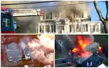 PICTURES: Dozens of houses ENGULFED by fire after multiple gas explosions rock Boston
