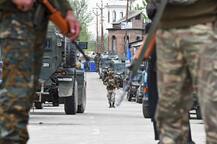 J&K: Soldier mourning death of son killed by militants at his Kulgam residence