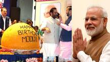 PICS: Massive 568-Kg Ladoo For PM Modi\'s 68th Birthday