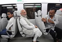 In Pics: Modi Takes Metro Ride; \'Surprised\' Passengers Shake Hands, Click Selfies With PM