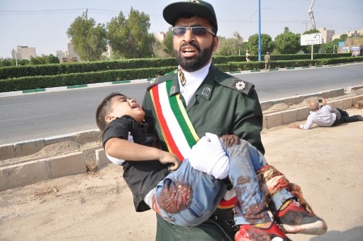 NEW DELHI: Several people were killed when unknown gunmen opened fire during a military parade in Iran. (AFP IMAGE)