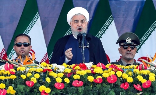 Iran was holding a number of parades in cities to mark the start of the country’s 1980-88 war with Iraq. (AFP IMAGE)