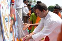 Watch: \'Shiv Bhakt\' Rahul Gandhi gets a \'Bol Bam\' welcome in Amethi