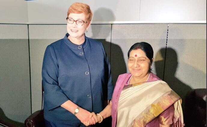 UN: Sushma holds series of bilateral meets; discusses strategic cooperation, trade, development UN: Sushma holds series of bilateral meets; discusses strategic cooperation, trade, development