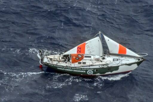 Tomy, 39, and Irishman Gregor McGuckin, 32, were injured after their boats lost masts in a storm at South Indian Ocean on Friday while competing in the prestigious race. (AFP IMAGE)
