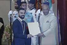 IN PICS: Virat Kohli Gets Prestigious Rajiv Gandhi Khel Ratna Award From President
