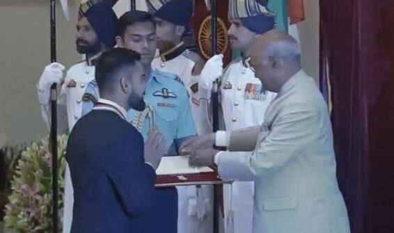 Kohli is the third cricketer to be awarded the Khel Ratna. (IMAGE: TWITTER)