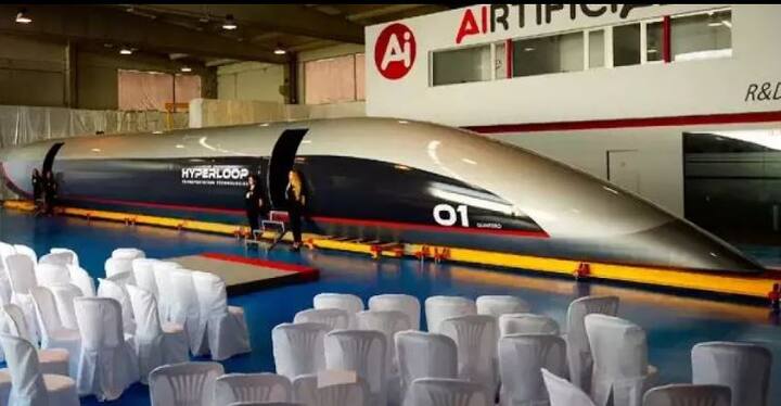 NEW DELHI: The world’s first hyperloop capsule which promises to zip passengers around at airplane speeds has been revealed in Spain. (AFP IMAGE)