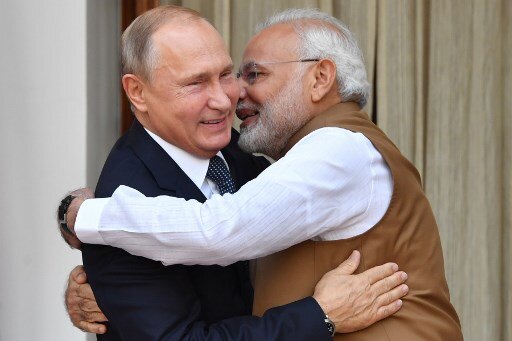 Modi-Putin to meet at Hyderabad House today, likely to sign S-400 defence deal Narendra Modi-Vladimir Putin at Hyderabad House, likely to sign S-400 defence deal