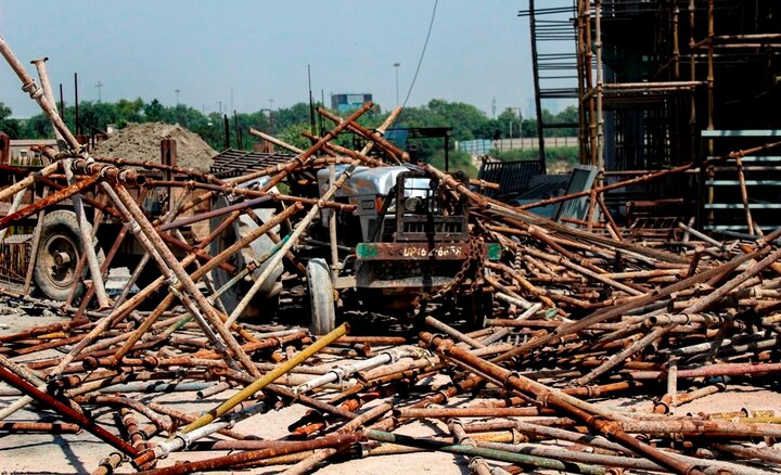 Noida: 1 labourer dead, 5 injured after shuttering of under-construction building collapses Noida: 4 killed, 5 injured as shuttering of under-construction building collapses