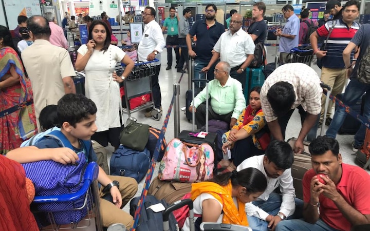 Indigo passengers stranded as airline's servers down at airports across India Watch: Indigo passengers stranded as airline's servers down at airports across India