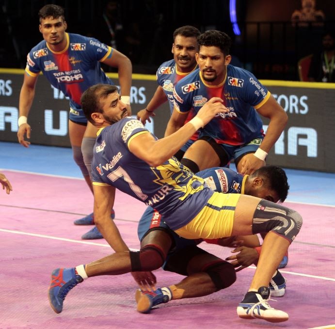 Pro Kabaddi League: U.P. Yoddha see off spirited Tamil Thalaivas to win 37-32 Pro Kabaddi League: U.P. Yoddha see off spirited Tamil Thalaivas to win 37-32