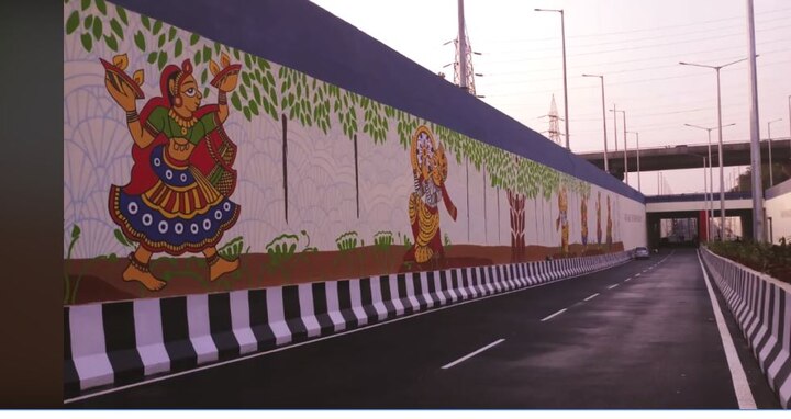 delhi PWD got the walls of the Ashram underpass painted again after oppose from many groups Delhi News: विरोध के बाद PWD ने आश्रम अंडरपास की दीवारों को फिर से करवाया पेंट, जानें क्या थी विरोध की वजह