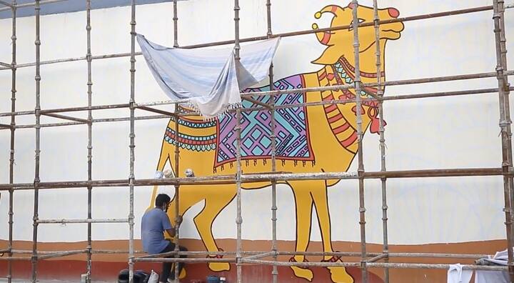 It also educates the public about their art heritage, added Alok Tandon, the CEO of Noida Authority. /Image: Screengrab from video shared by Kiran Nadar Museum of Art on Facebook