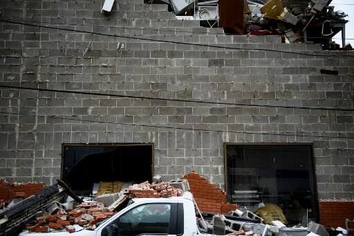 Michael made landfall on Wednesday around 2 p.m. near Mexico Beach, Florida, dashing homes into pieces, swallowing marinas and leaving piles of rubble where shopping centres once stood, CNN said. (Photo by Brendan Smialowski / AFP)