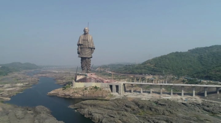 Around 3,500 workers and 250 engineers are working at the site to get the statue, touted as the world's tallest.