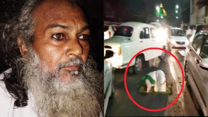 WATCH: Man offers namaz on road in front of Yogi’s office, raises slogans against PM Modi; arrested WATCH: Man offers namaz on road in front of Yogi’s office, raises slogans against PM Modi; arrested