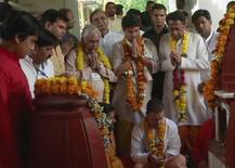 PICTURES: Rahul Gandhi offers prayers at Pitambra Peeth in poll-bound Madhya Pradesh