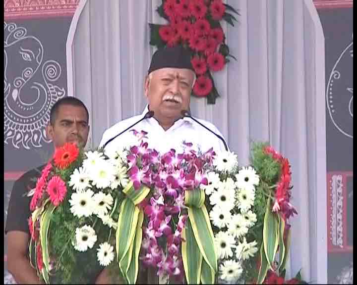 RSS Vijaya Dashami Function: Chief Mohan Bhagwat demands law for Ram Mandir construction in Ayodhya