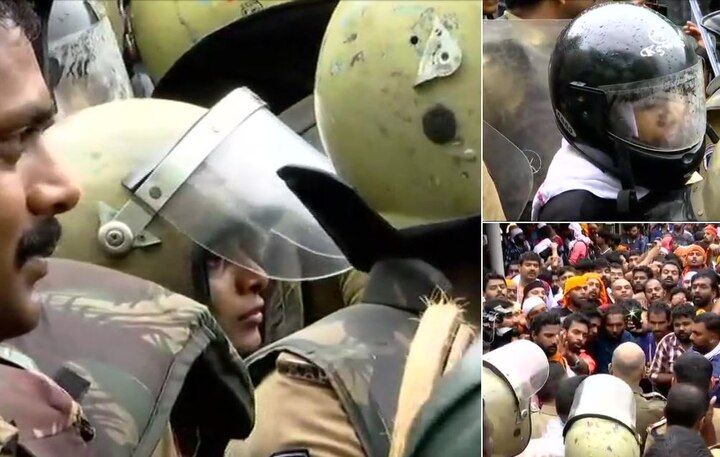 100 policemen accompany 2 women to Sabarimala 100 policemen accompany 2 women to Sabarimala