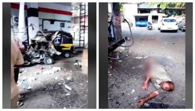 Watch: Two auto drivers critically injured in CNG cylinder explosion at Mumbai's Kandivali petrol pump Watch: Two auto drivers critically injured in CNG cylinder explosion at Mumbai's Kandivali petrol pump