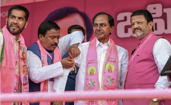 Telangana Assembly elections: Congress objects to introduction of pink polling booths; says colour represents that of TRS Telangana Assembly elections: Congress objects to introduction of pink polling booths; says colour represents that of TRS