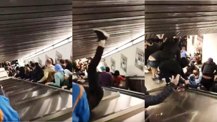 Watch Horrifying Video: Speeding Metro Escalator Goes Out-Of-Control After Collapsing In Rome Watch Horrifying Video: Speeding Metro Escalator Goes Out-Of-Control After Collapsing In Rome