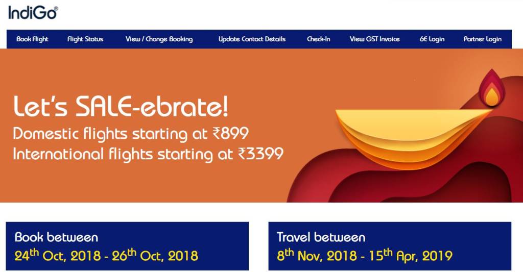 Flight Ticket Diwali Offer: IndiGo announces 'Diwali special sale', Patym gives flat Rs 1,400 cashback on bookings; Details here