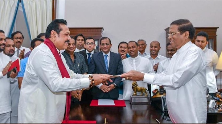 In a huge twist, former Sri Lankan President Mahinda Rajapaksa sworn in as new Prime Minister In a huge twist, former Sri Lankan President Mahinda Rajapaksa becomes new Prime Minister