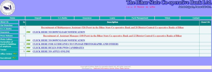 Bihar Bank Recruitment 2018: Apply online for 434 vacancies at biharbank.bih.nic.in, Check all details Bihar Bank Recruitment 2018: Apply online for 434 vacancies @biharbank.bih.nic.in, Check all details