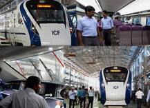 Images of Indian Railways 80% ‘Made In India’ Semi-High Speed Engine-Less Train