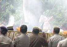 PICTURES: SAD protests seeking justice for families of 1984 riot victims; Harsimrat Kaur detained